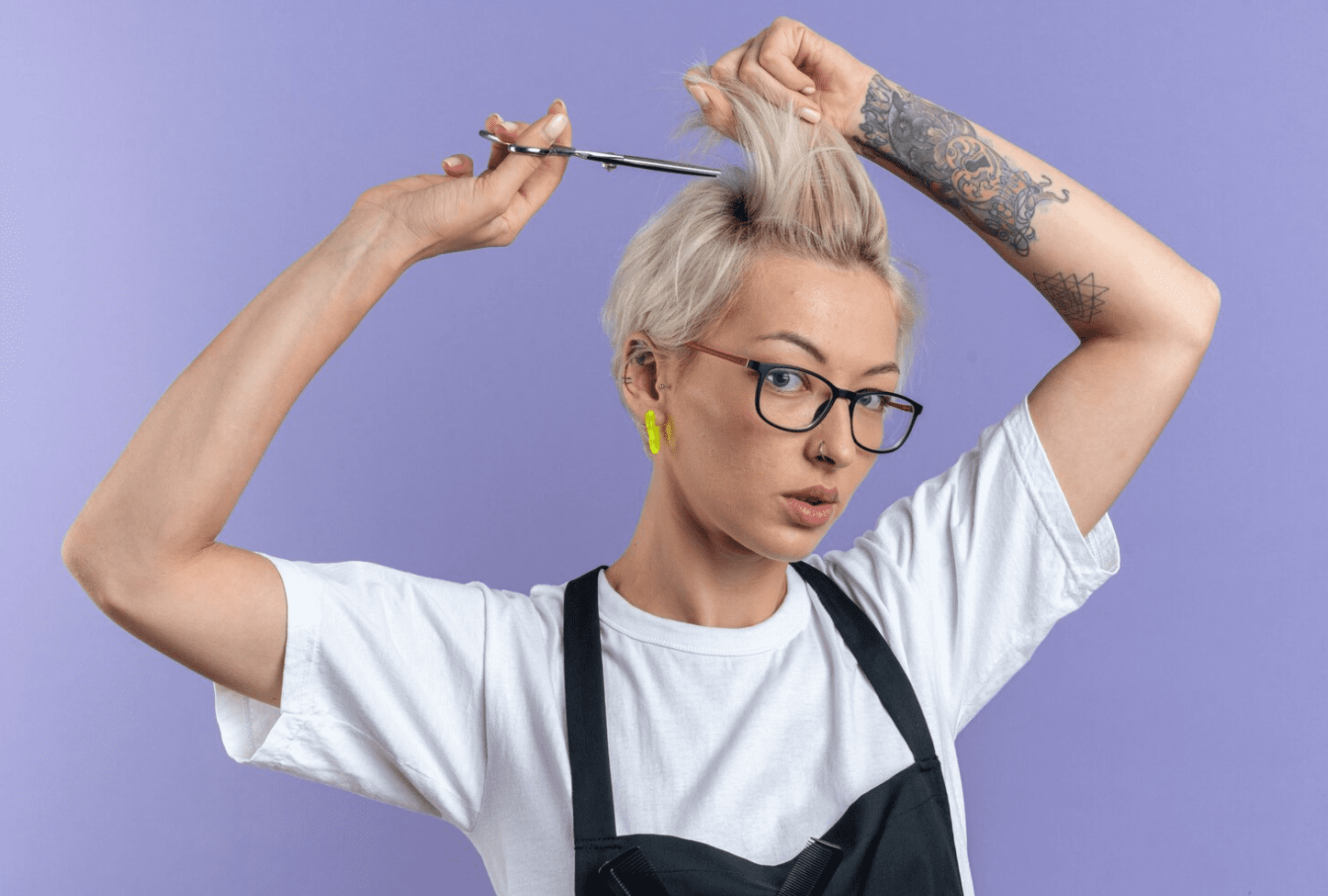 meches su capelli cortissimi